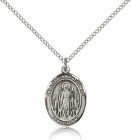 St. Juliana Medal, Sterling Silver, Medium