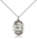 St. Joshua Medal, Sterling Silver, Medium