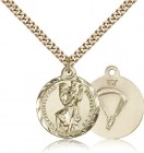 St. Christopher Paratrooper Medal, Gold Filled