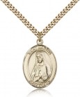 St. Martha Medal, Gold Filled, Large