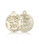 St. Michael Army Medal, 14 Karat Gold