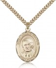 St. Arnold Janssen Medal, Gold Filled, Large