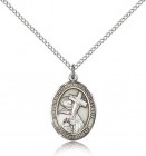 St. Bernard of Clairvaux Medal, Sterling Silver, Medium