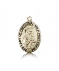 Our Lady of Perpetual Help Medal, 14 Karat Gold