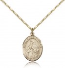 St. Maria Goretti Medal, Gold Filled, Medium