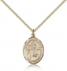 St. Leo the Great Medal, Gold Filled, Medium