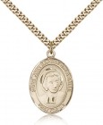 St. John Baptist De La Salle Medal, Gold Filled, Large