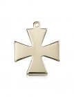 Surfer Cross Pendant, 14 Karat Gold