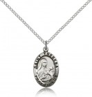 St. Theresa Medal, Sterling Silver