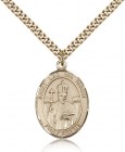 St. Leo the Great Medal, Gold Filled, Large
