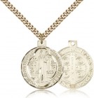 St. Benedict Medal, Gold Filled