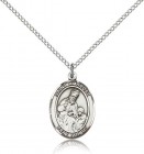 St. Ambrose Medal, Sterling Silver, Medium