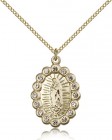 Our Lady of Guadalupe Medal, Gold Filled