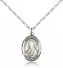 St. Brigid of Ireland Medal, Sterling Silver, Medium