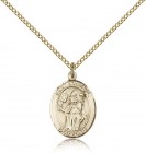 St. Boniface Medal, Gold Filled, Medium