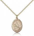 St. Madonna Del Ghisallo Medal, Gold Filled, Medium