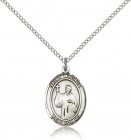 St. Maurus Medal, Sterling Silver, Medium