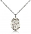 St. Edwin Medal, Sterling Silver, Medium