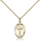 Crucifix Pendant, Gold Filled