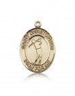 St. Christopher Golf Medal, 14 Karat Gold, Large