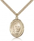 St. Hannibal Medal, Gold Filled, Large