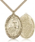 St. Therese Medal, Gold Filled