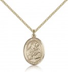 St. Anthony of Padua Medal, Gold Filled, Medium