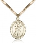 St. Ivo Medal, Gold Filled, Large