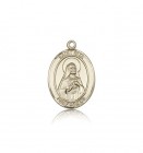 St. Rita Baseball Medal, 14 Karat Gold, Medium
