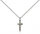 Crucifix Pendant, Sterling Silver