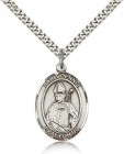 St. Dennis Medal, Sterling Silver, Large