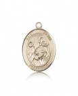 St. Kevin Medal, 14 Karat Gold, Large
