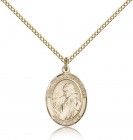 St. Finnian of Clonard Medal, Gold Filled, Medium
