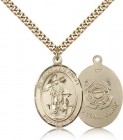 Guardian Angel Coast Guard Medal, Gold Filled, Large