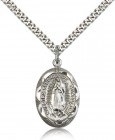 Our Lady of Guadalupe Medal, Sterling Silver