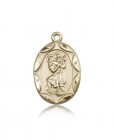 St. Christopher Medal, 14 Karat Gold