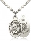 St. Michael Coast Guard Medal, Sterling Silver