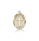 A Friend In Jesus Medal, 14 Karat Gold