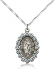 Our Lady of Guadalupe Medal, Sterling Silver