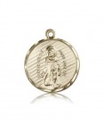 St. Perregrine Medal, 14 Karat Gold