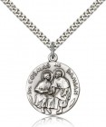 Sts. Cosmos and Damian Medal, Sterling Silver