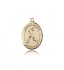 St. Sebastian Softball Medal, 14 Karat Gold, Medium