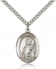 St. Lucia of Syracuse Medal, Sterling Silver, Large