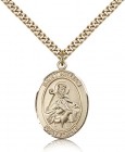 St. William of Rochester Medal, Gold Filled, Large