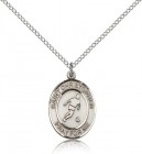 St. Christopher Soccer Medal, Sterling Silver, Medium