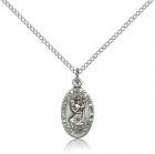 St. Christopher Medal, Sterling Silver