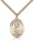 St. Christopher Medal, Gold Filled, Large