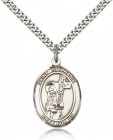 St. Stephanie Medal, Sterling Silver, Large