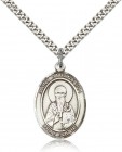 St. Athanasius Medal, Sterling Silver, Large