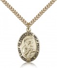 Our Lady of Perpetual Help Medal, Gold Filled